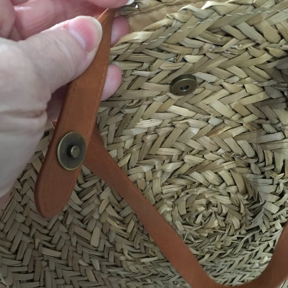 Universal Thread Jute Straw Round Shoulder Bag - Picture 3 of 7